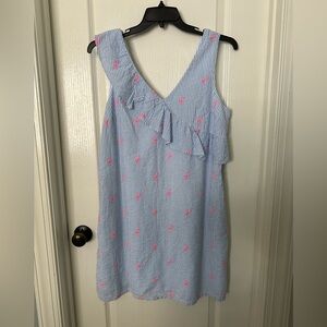 NWT Crown & Ivy seersucker dress size Large